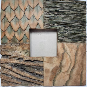 Fancy Frames 3D Resin-Type 'Woods' Themed 2.5 x 2.5 Frame Area, New w/o Box